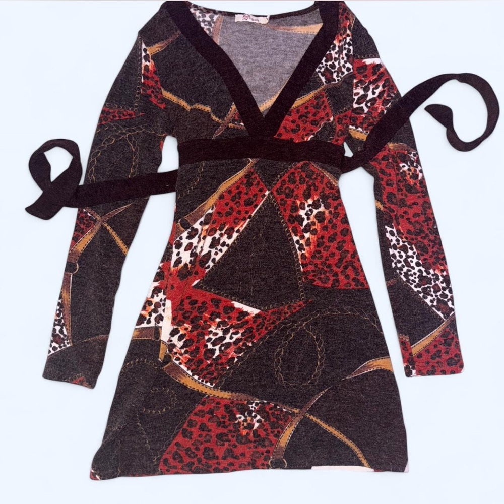 Aryeh Leopard print babydoll dress